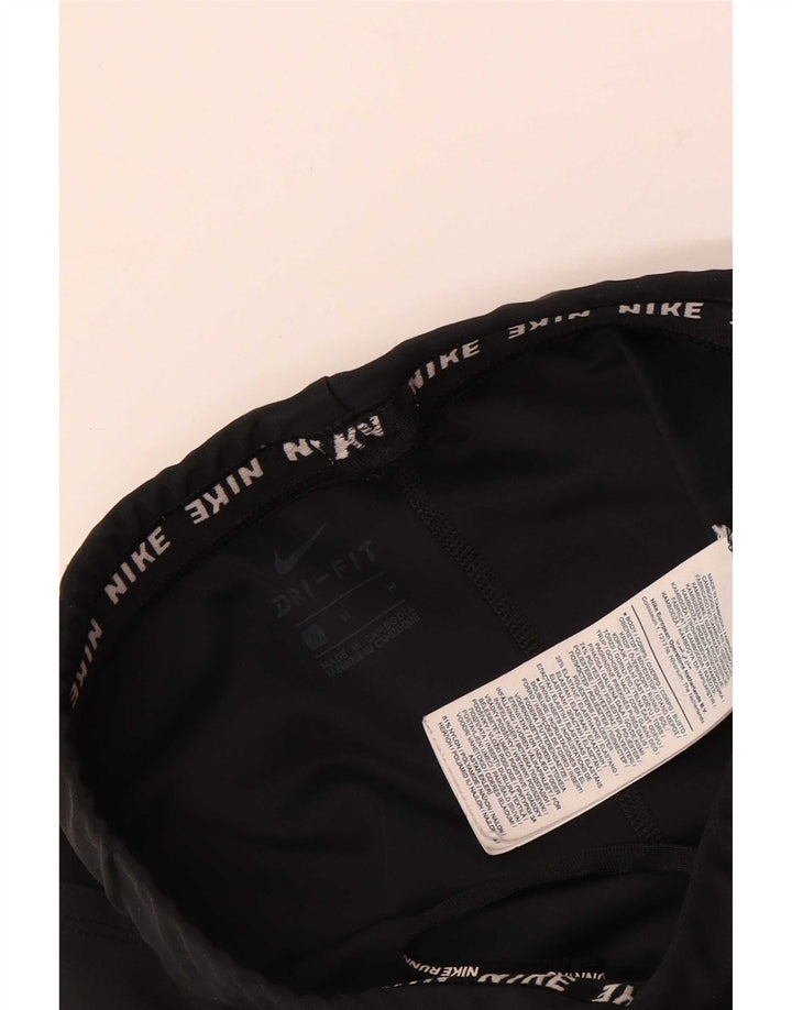 Γυναικεία κολάν Nike Dri Fit Crop UK 12 μεσαίου μαύρου πολυεστέρα