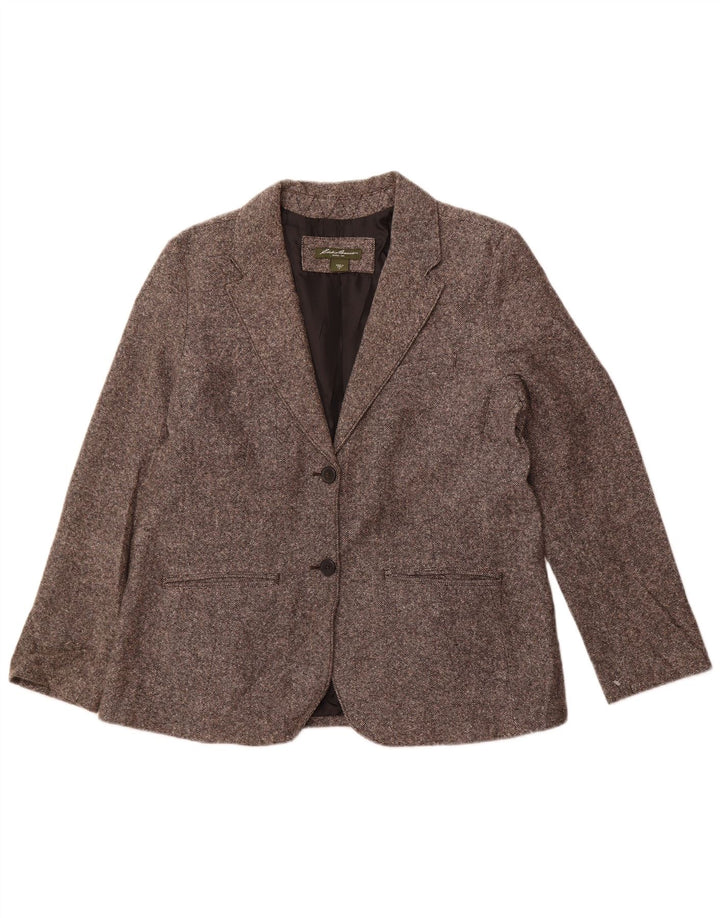 EDDIE BAUER Γυναικείο σακάκι 2 κουμπιών US 18 2XL Γκρι μαλλί