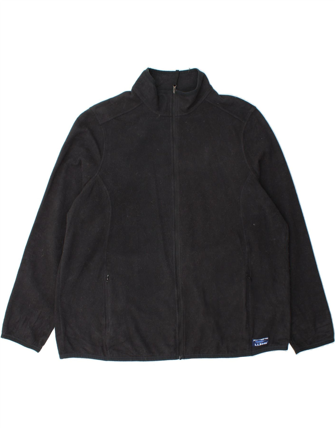L.L.BEAN Womens Fleece Jacket UK 20 2XL Navy Blue Polyester Vintage L.L.Bean and Second-Hand L.L.Bean from Messina Hembry 