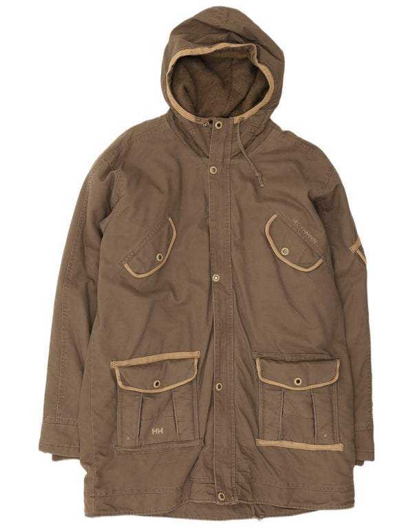 Helly Hansen Ανδρικό μπουφάν Parka με κουκούλα UK 42 XL Καφέ βαμβακερό