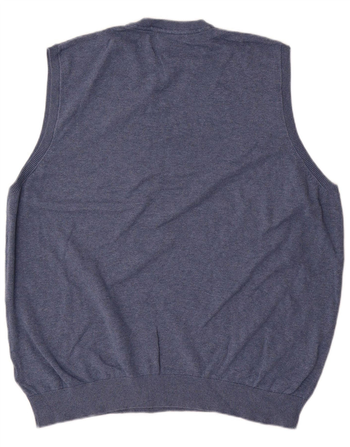 Marks & Spencer Ανδρικό γιλέκο Tank Top 2XL Blue Cotton