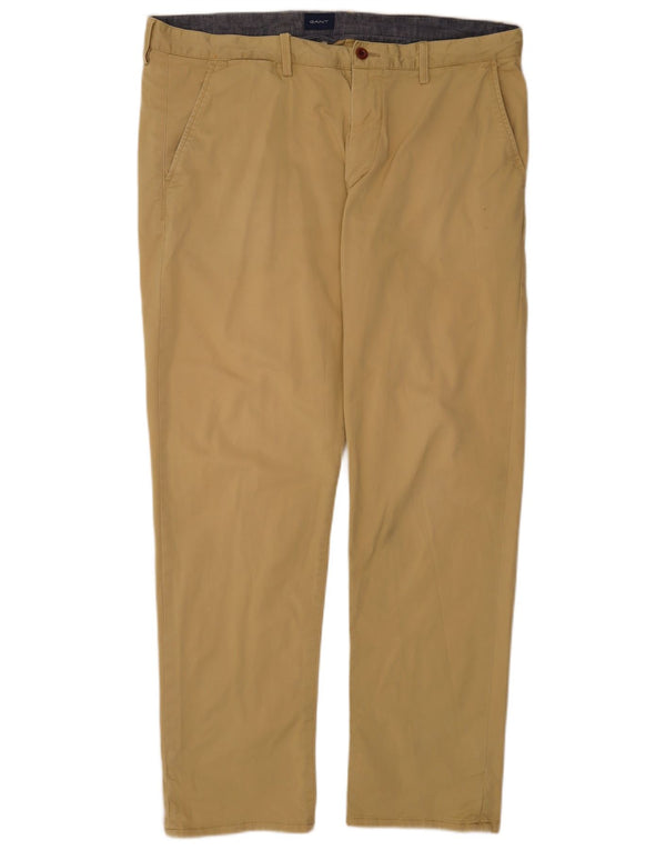 Gant Ανδρικό ίσιο παντελόνι Chino W38 L34 Μπεζ βαμβακερό