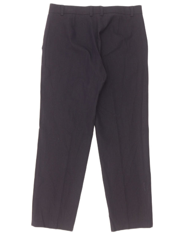 Marks & Spencer Γυναικείο ίσιο παντελόνι UK 10 Small W30 L28 Navy Blue