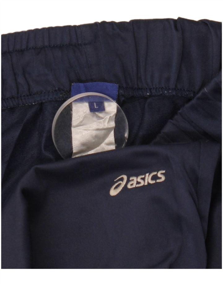 ASICS Mens Tracksuit Trousers Large  Navy Blue