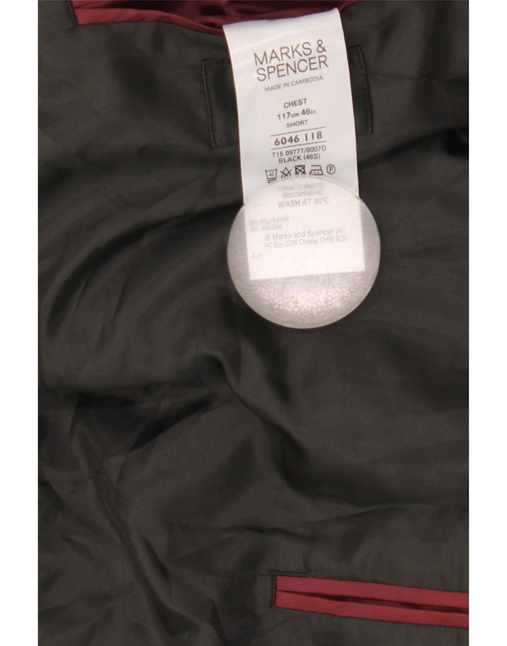 Marks & Spencer Ανδρικό σακάκι blazer UK 46 XL Black Colourblock