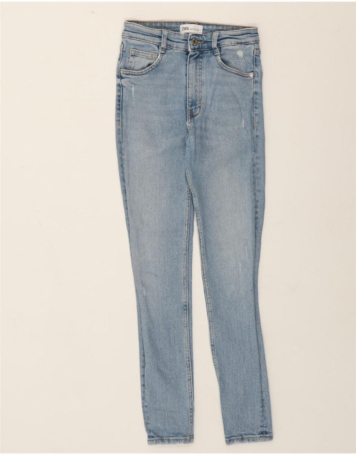 Zara Γυναικείο Skinny Jeans EU 34 XS W24 L27 Μπλε βαμβακερό