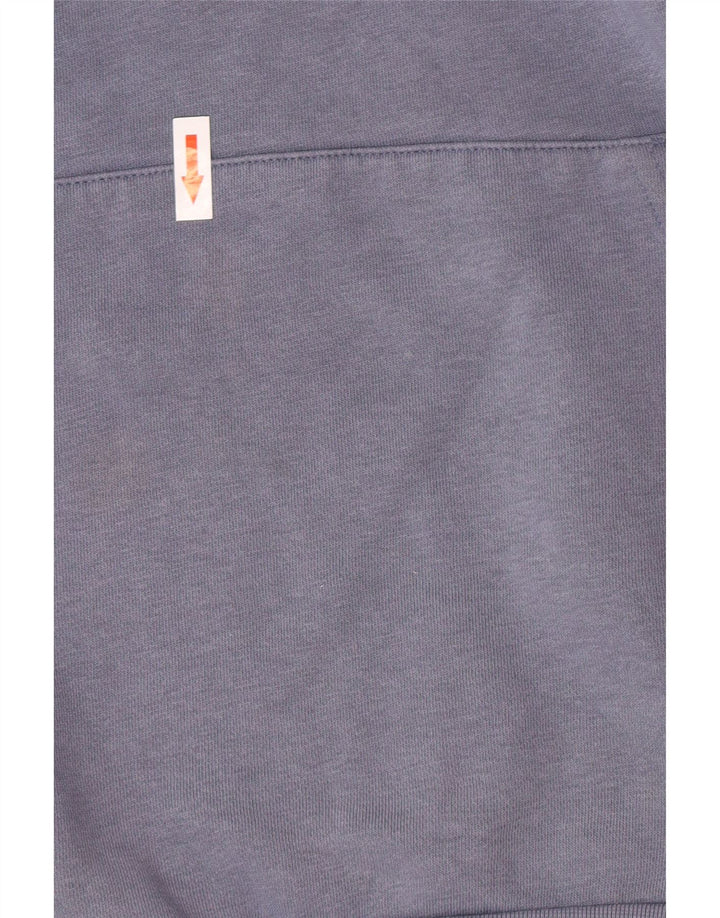 Adidas Boys Hoodie Jumper 15-16 Years Blue Cotton