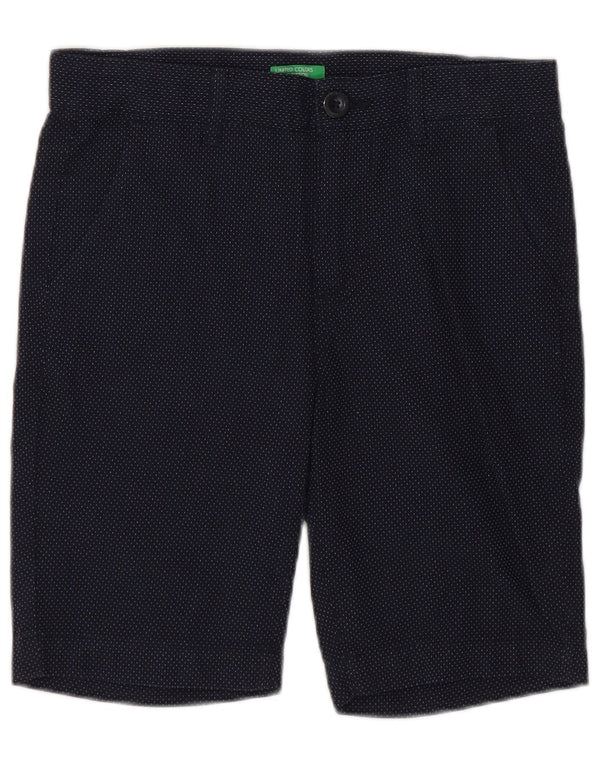 Σορτς Benetton Boys Chino 7-8 ετών Medium W24 Βαμβακερό μπλε ναυτικό με στίγματα