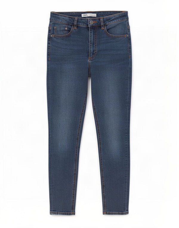 Zara Γυναικείο Skinny Jeans EU 38 Small W28 L27 Μπλε βαμβακερό
