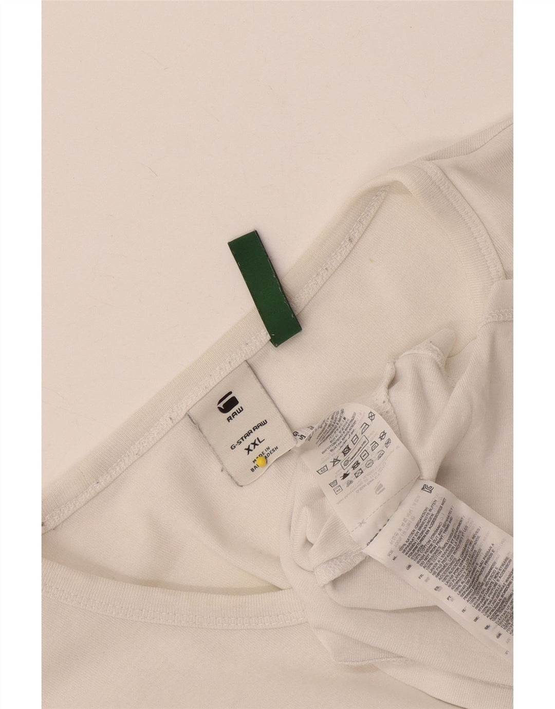 Ανδρικό T-Shirt G-Star Top 2XL Λευκό βαμβακερό