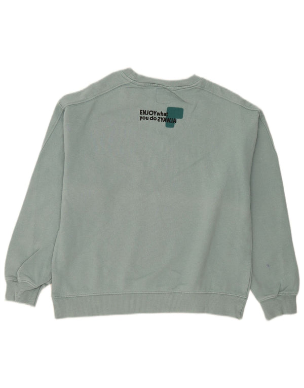 Zara Boys Graphic Φούτερ Jumper 13-14 ετών Μπλε Βαμβακερό