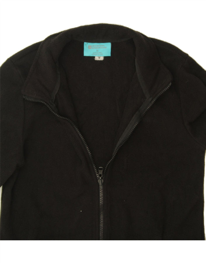 MOUNTAIN WAREHOUSE Boys Fleece Jacket 12-13 Years Black Polyester Vintage Mountain Warehouse and Second-Hand Mountain Warehouse from Messina Hembry 
