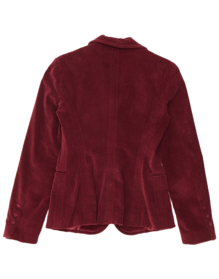 Blugirl Blumarine Γυναικείο μπουφάν 1 κουμπιού σακάκι IT 42 Medium Burgundy