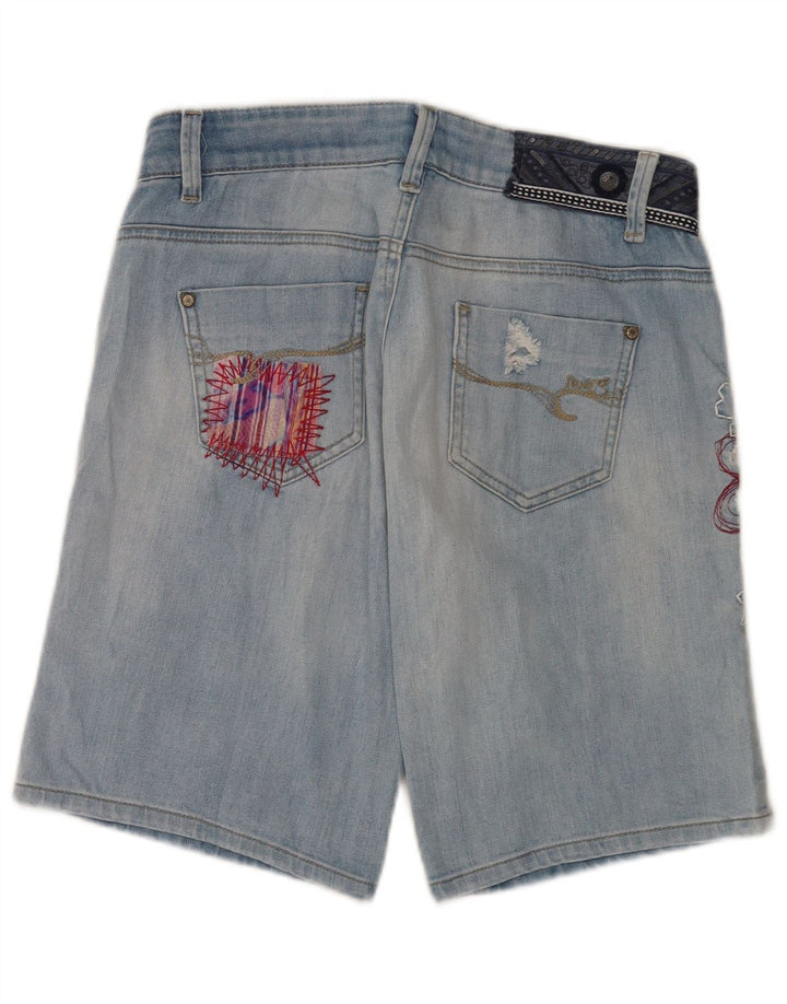 Γυναικείο Desigual Graphic τζιν σορτς W28 Medium Blue Floral