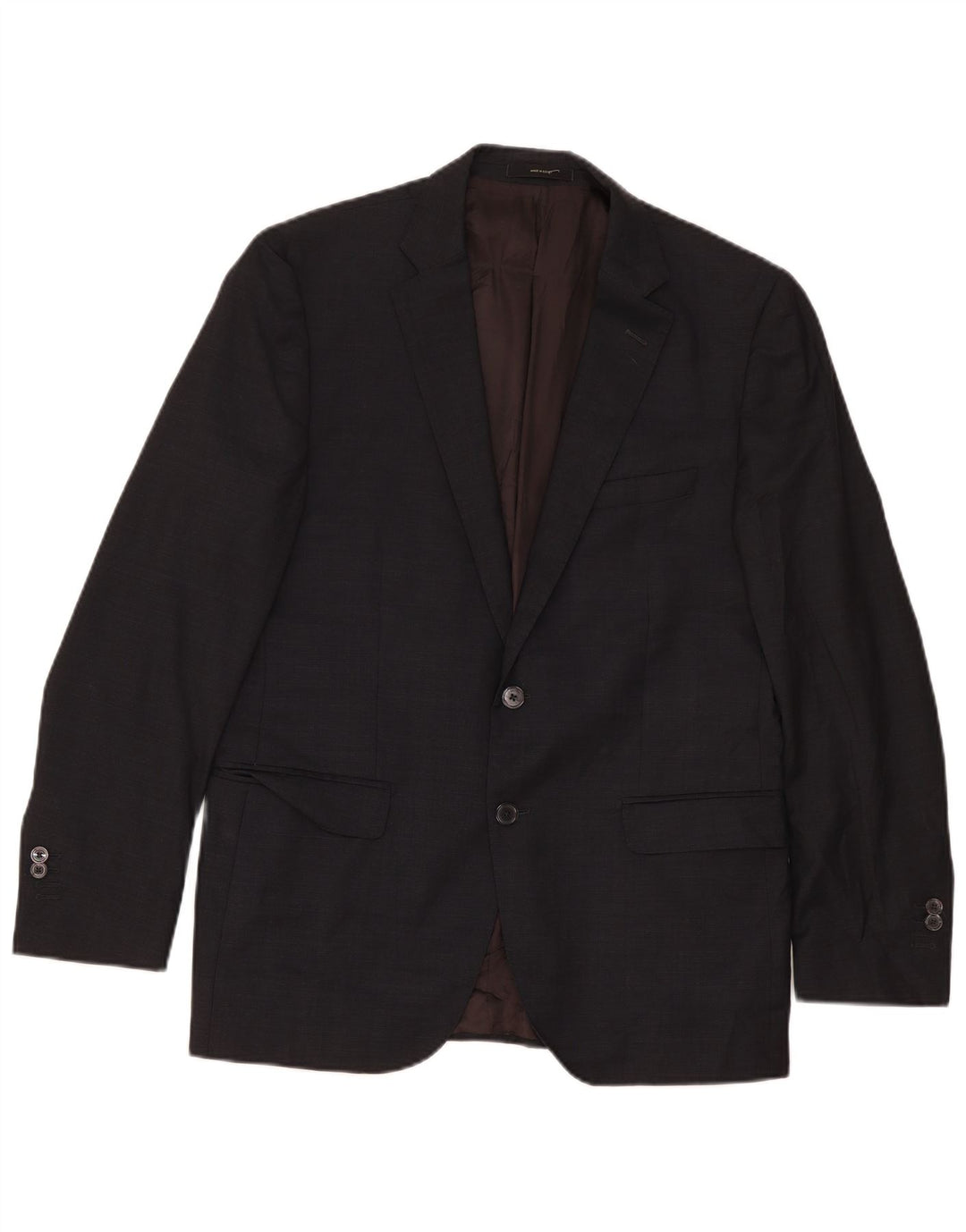 Massimo Dutti Ανδρικό μπουφάν σακάκι με 2 κουμπιά EU 52 μαύρο μάλλινο μεγάλο