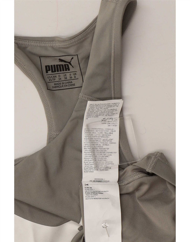 Γυναικείο γραφικό γιλέκο Puma Top UK 8 Small Grey Polyester