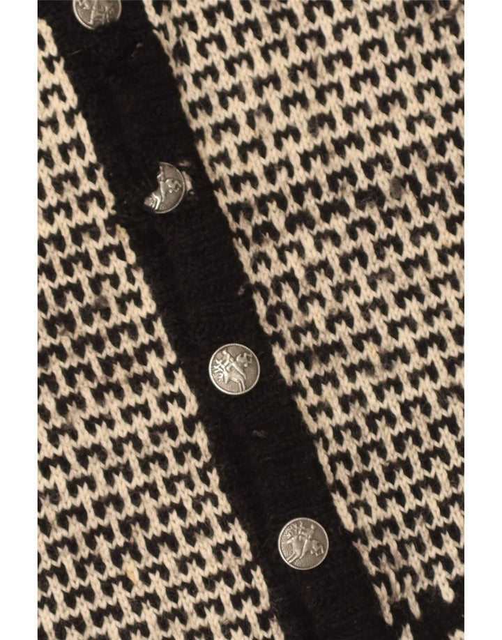 Vintage ανδρικό πουλόβερ ζακέτα XL Black Fair Isle