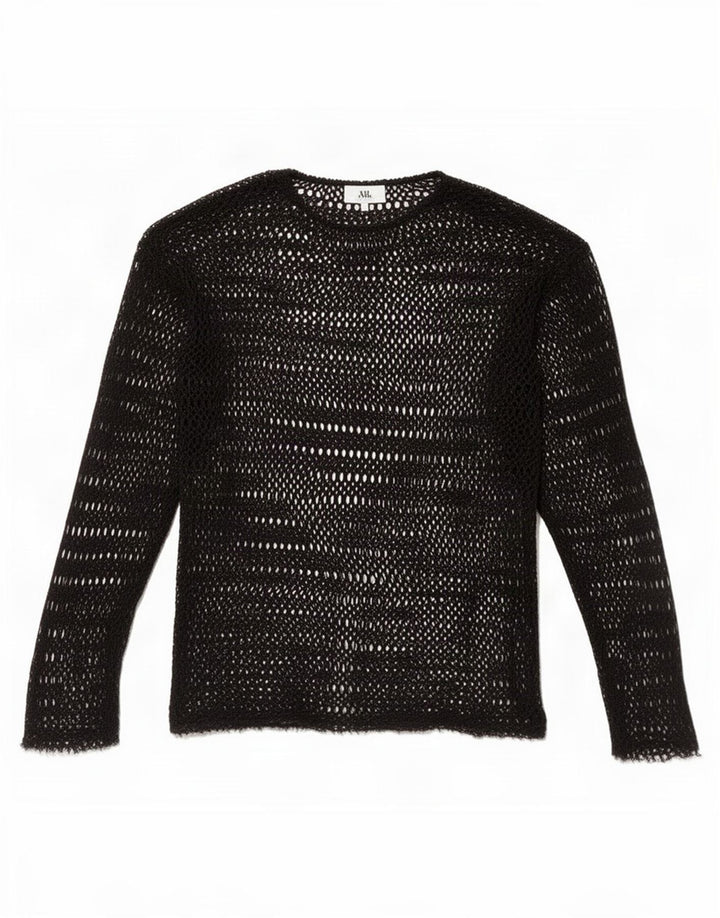 Zara Γυναικείο Crochet See Through Top UK 10 Small Black