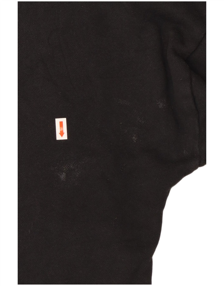 Γυναικεία κουκούλα με κουκούλα μεγάλου μεγέθους ADIDAS UK 12 μεσαίο μαύρο χρώμα