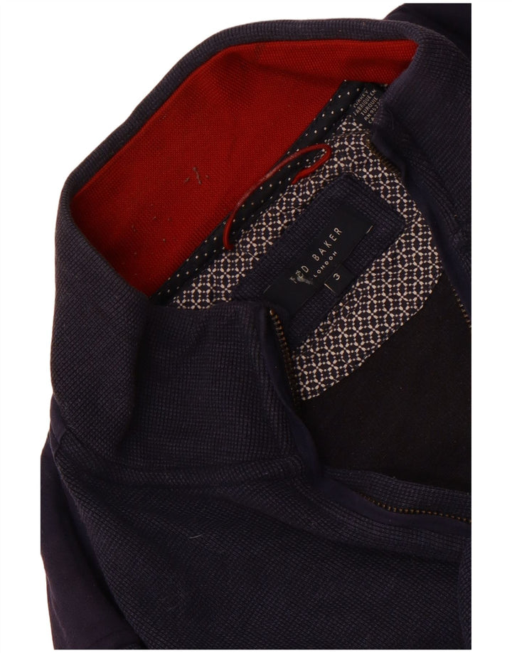 Ανδρικό φούτερ με φερμουάρ Ted Baker, Jumper Μέγεθος 3, Μεσαίο Navy Blue
