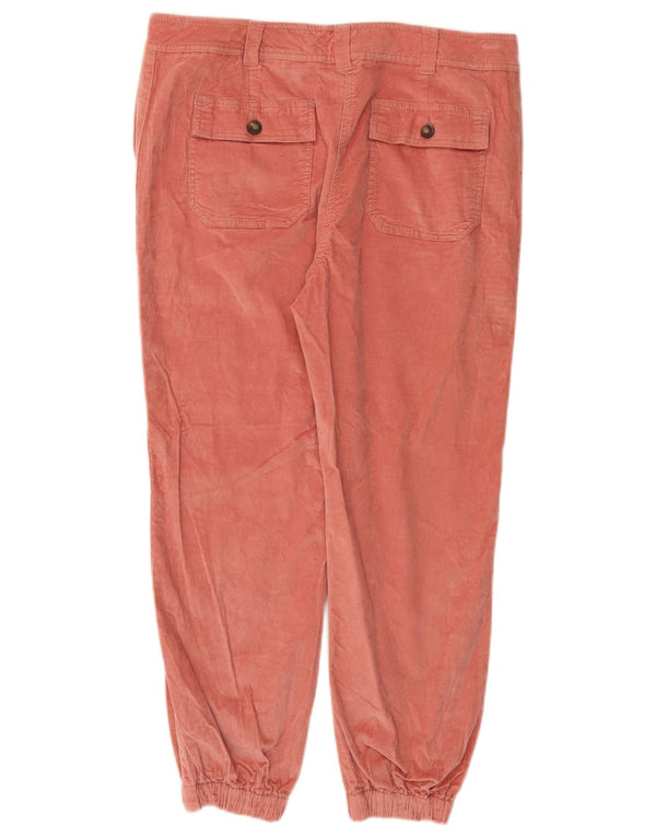 BODEN Γυναικεία Crop Joggers Κοτλέ παντελόνι UK 14 Large W34 L25 Pink