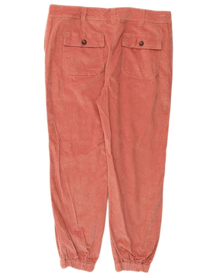 BODEN Γυναικεία Crop Joggers Κοτλέ παντελόνι UK 14 Large W34 L25 Pink