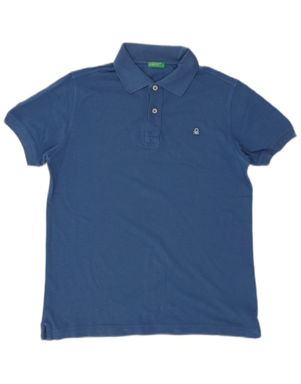 Μπλουζάκι πόλο Benetton για αγόρια 13-14 ετών 3XL Μπλε βαμβακερό