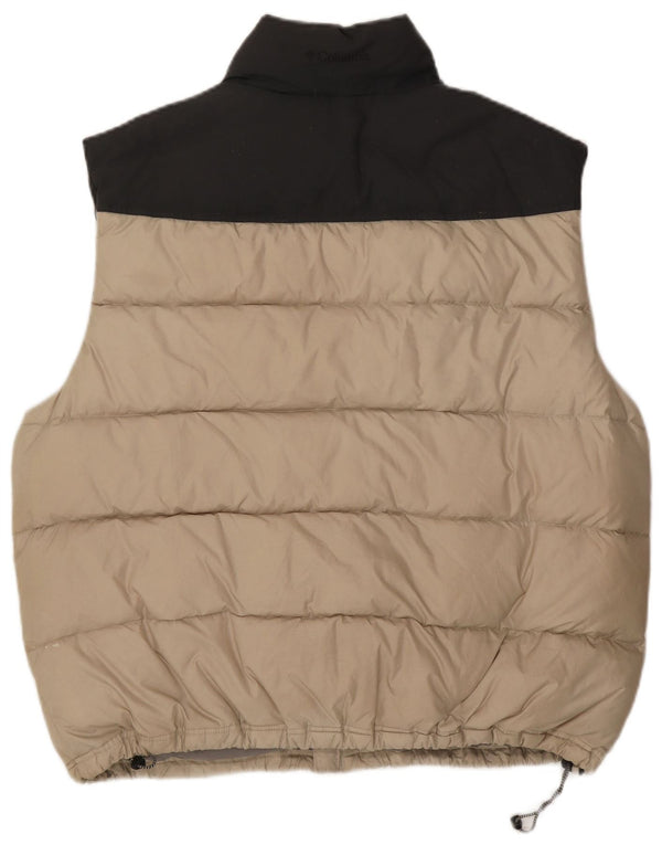 Columbia Ανδρικά padded Gilet UK 42 XL Beige Colourblock Polyester