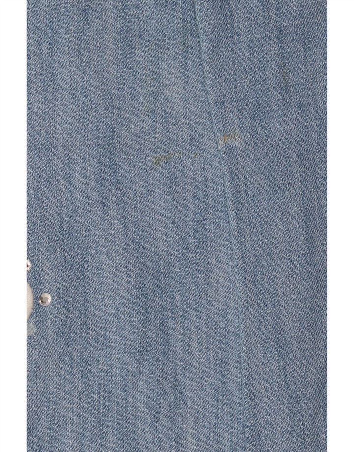 Roccobarocco Γυναικεία Bootcut Jeans IT 44 Medium W32 L33 Blue Floral Βαμβακερό