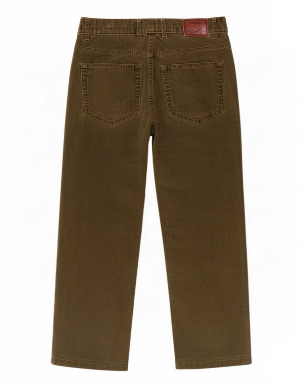 Ανδρικό παντελόνι Gant Tyler Regular Fit Κοτλέ W32 L25 Χακί βαμβακερό