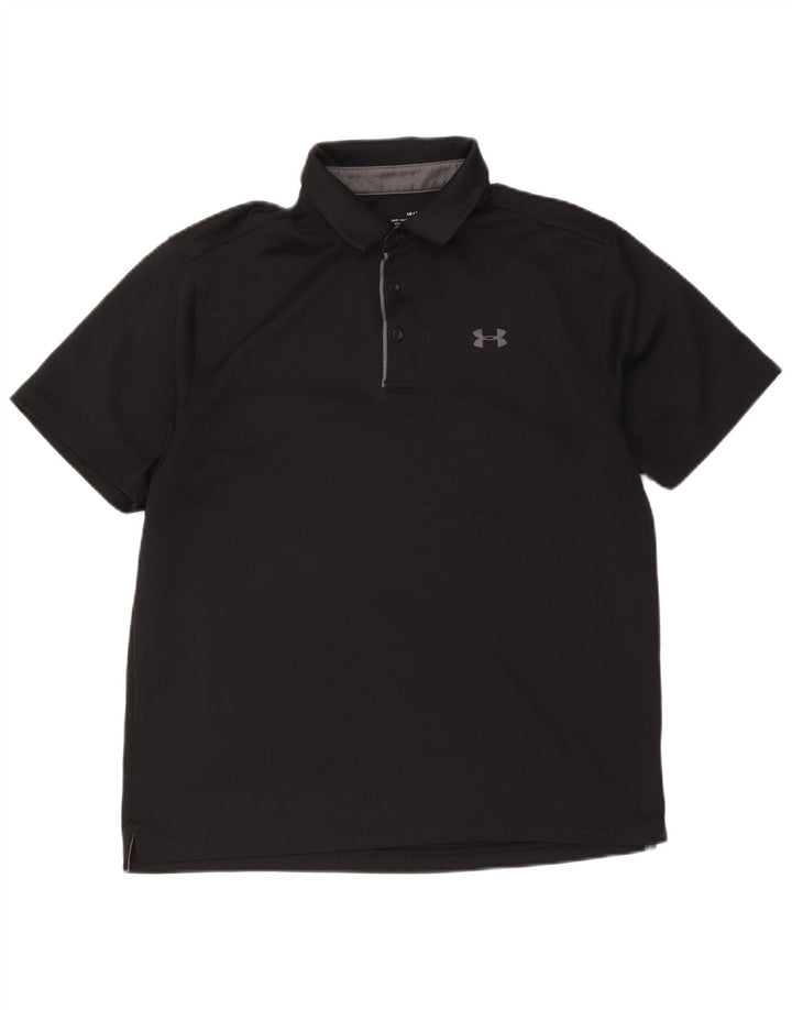 Under Armour Ανδρικό Πόλο Μπλουζάκι Μεγάλο Μαύρο Πολυεστέρα