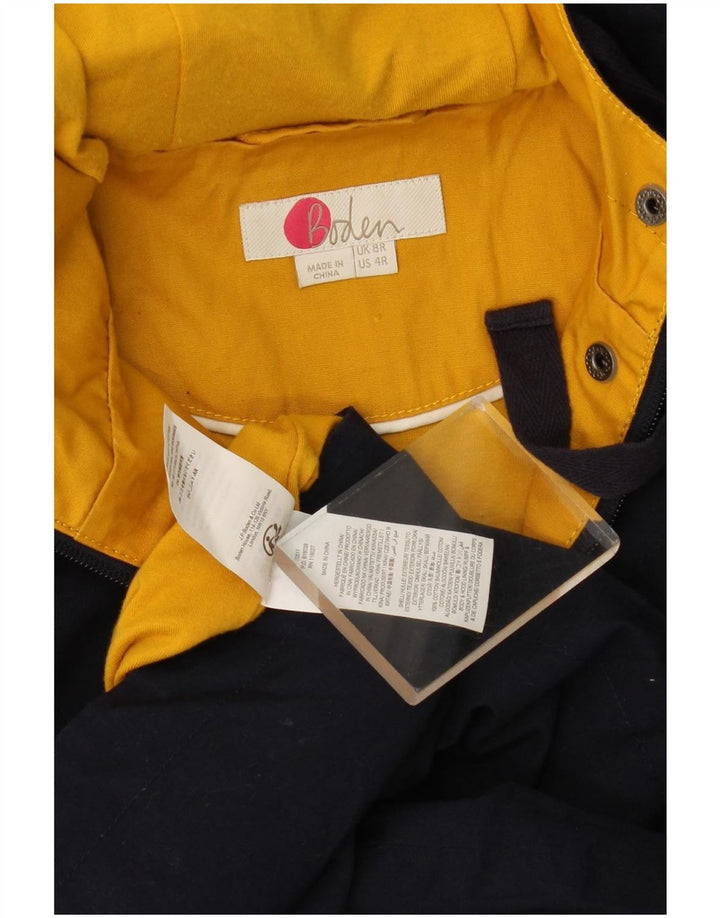 Boden γυναικείο μπουφάν Parka με κουκούλα UK 8 Small Navy Blue Colorblock Πολυεστέρας