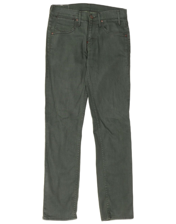 Levi's Womens 511 Slim Jeans W29 L32 Πράσινο βαμβακερό