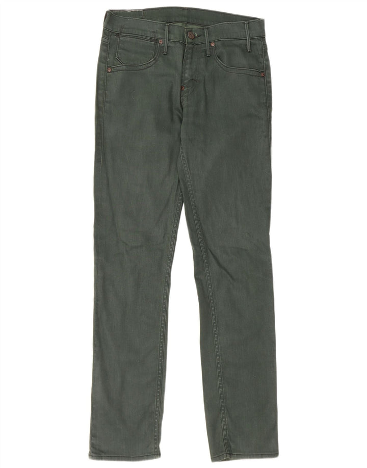 Levi's Womens 511 Slim Jeans W29 L32 Πράσινο βαμβακερό