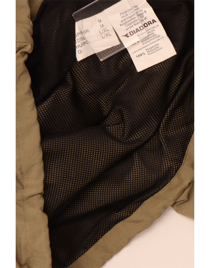 DIADORA Ανδρικό μπουφάν βροχής με κουκούλα UK 40 Large Beige Polyamide