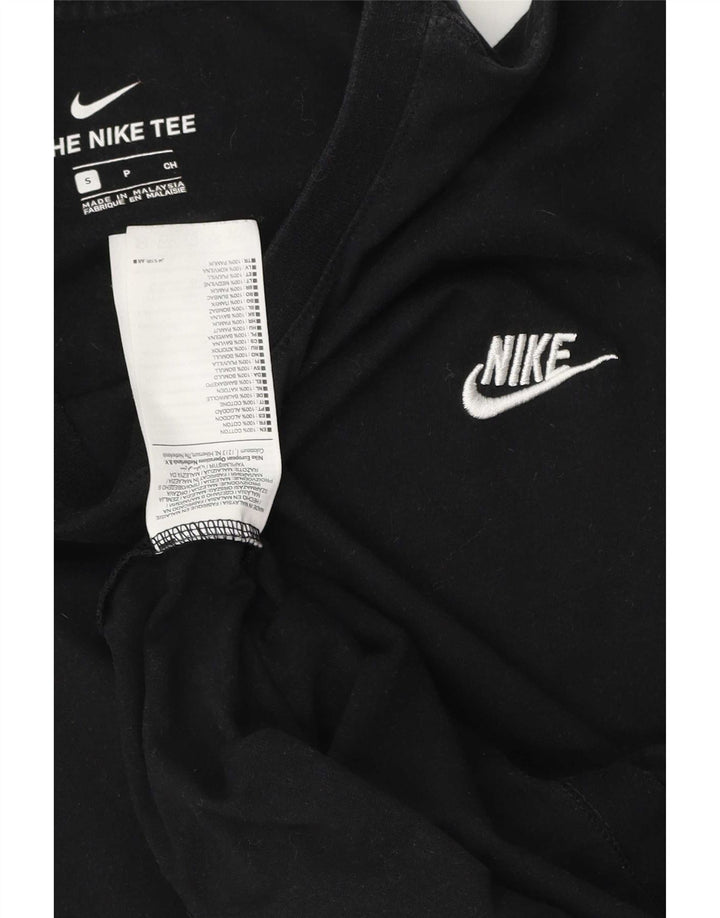 Ανδρικό μπλουζάκι Nike, μικρό μαύρο βαμβακερό