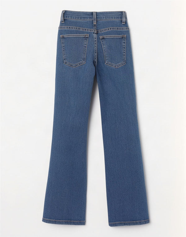 Lee Womens Bootcut Jeans W26 L31 Μπλε βαμβακερό