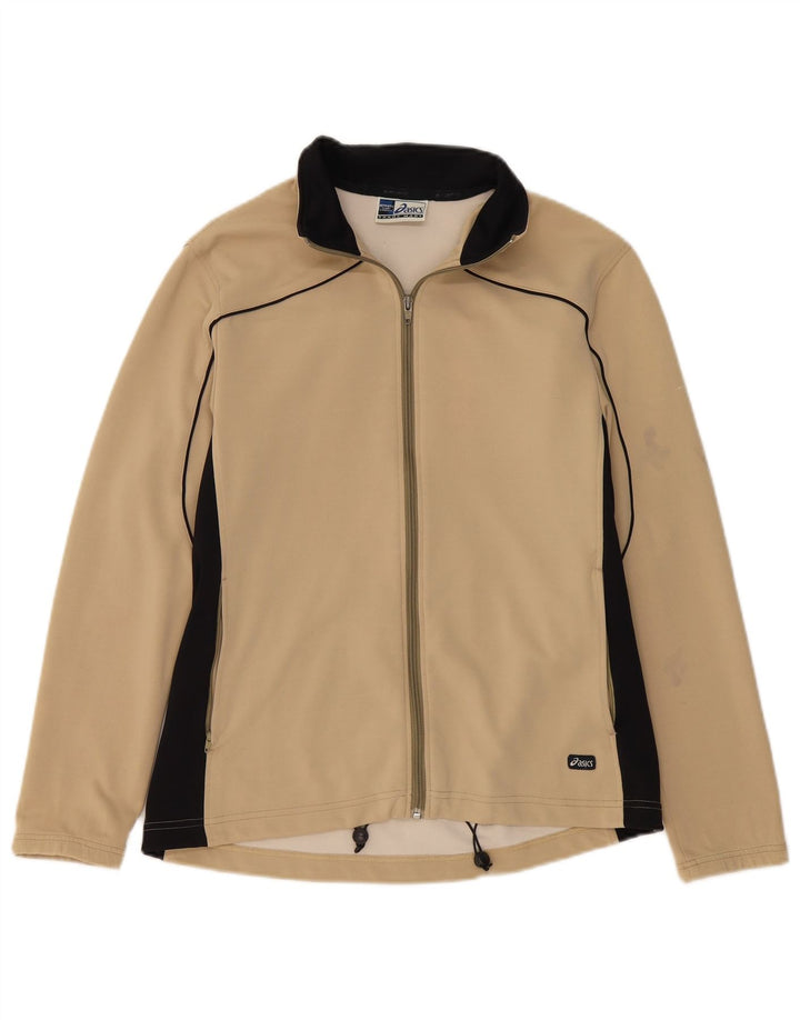 Γυναικεία αθλητική φόρμα ASICS Top Jacket UK 14 Large Beige Colourblock