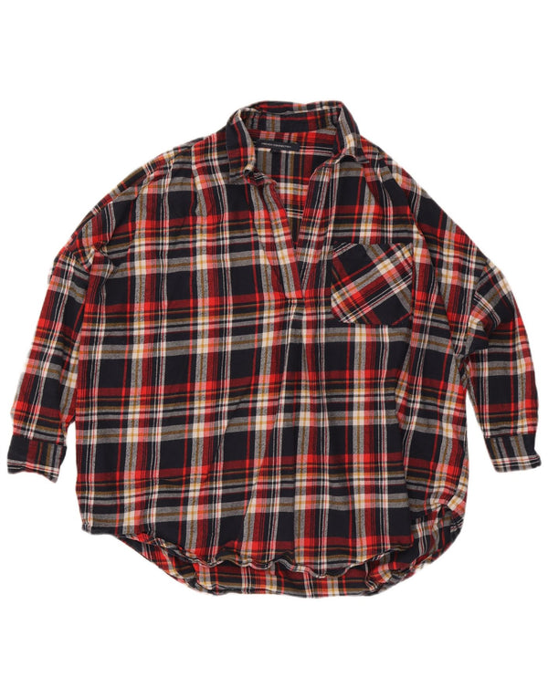 Γυναικείο φανελένιο πουκάμισο French Connection UK 14 Μεγάλο πολύχρωμο καρό