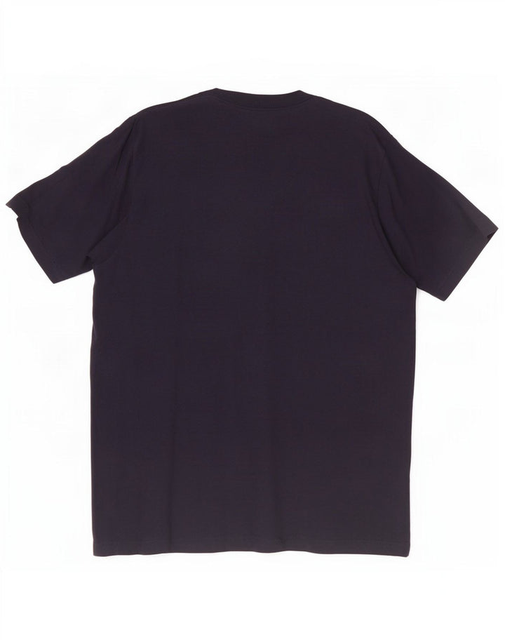 Ανδρικό γραφικό T-Shirt Adidas Top από μεσαίο μπλε ναυτικό βαμβακερό