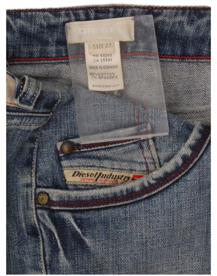 DIESEL Γυναικεία Μίνι Τζιν Φούστα W27 Μικρή Μπλε Βαμβακερή