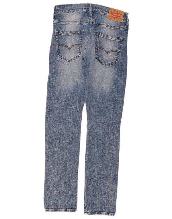 Levi's Girls 520 Distressed Tapered Jeans 13-14 Years W28 L30 Blue Cotton