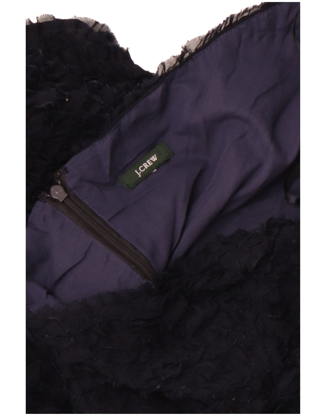 J. CREW Γυναικείο Στράπλες Φόρεμα UK 12 Medium Navy Blue