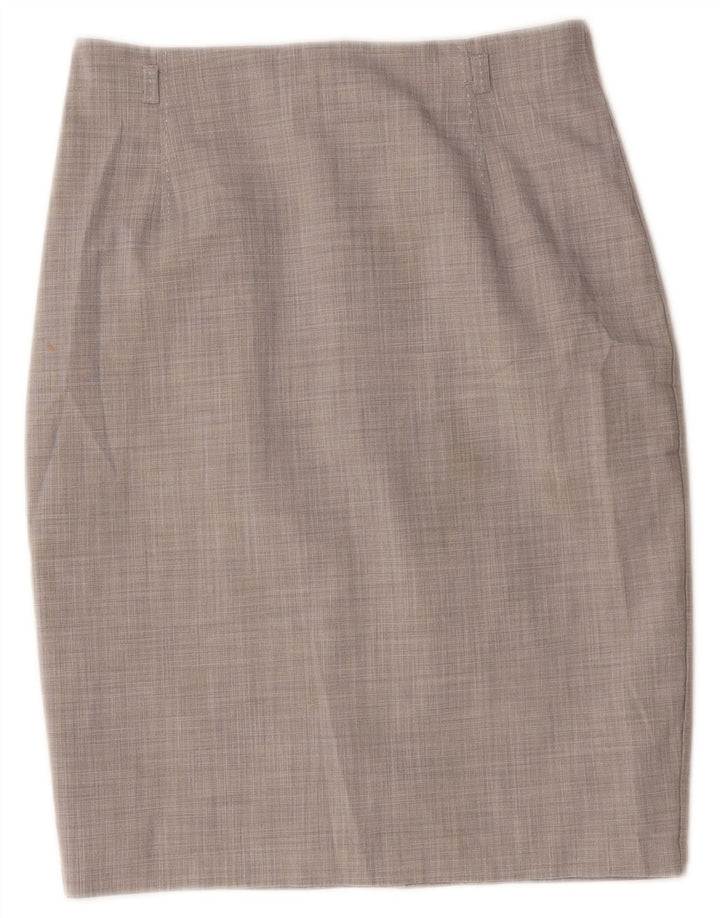 Marks & Spencer Γυναικεία Pencil Φούστα UK 10 Small W30 Grey Polyester