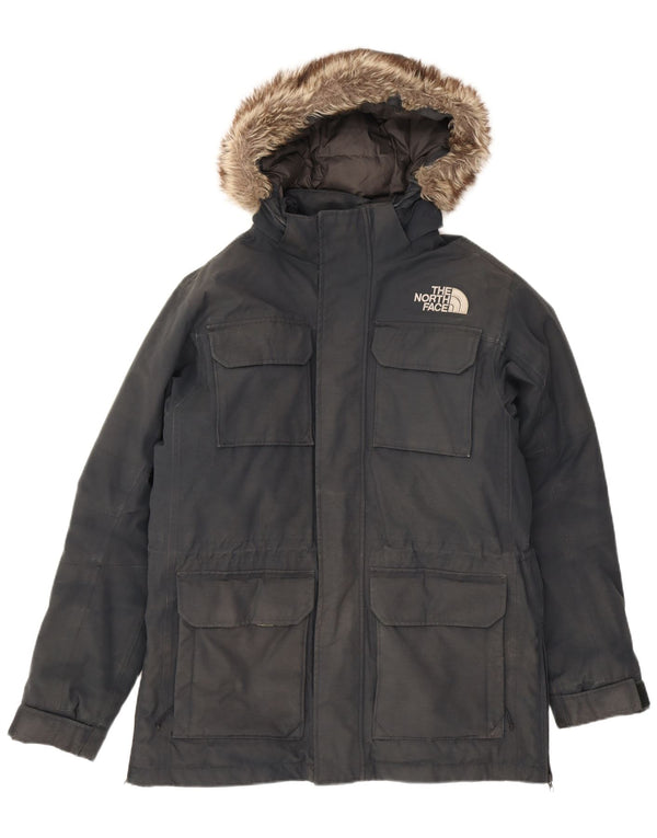 Ανδρικό μπουφάν Parka με κουκούλα North Face UK 38 Medium Navy Blue Polyester