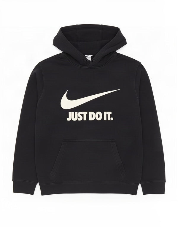 Ανδρικό γραφικό μπλουζάκι με κουκούλα Nike, μικρό μαύρο βαμβακερό