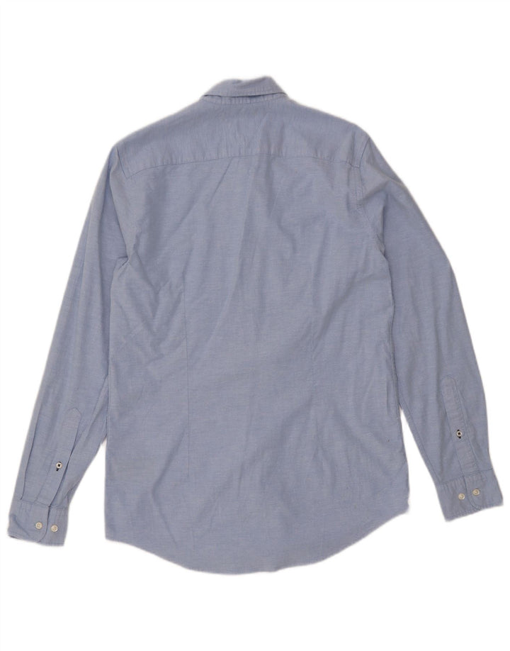 TOMMY HILFIGER Ανδρικό πουκάμισο Slim Fit Μεσαίο μπλε βαμβακερό
