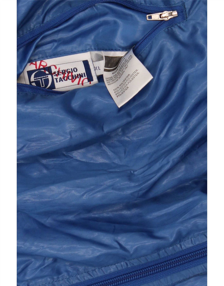 Sergio Tacchini Ανδρικό αναστρέψιμο μπουφάν UK 42 XL Μπλε χρώματος πολυεστέρας