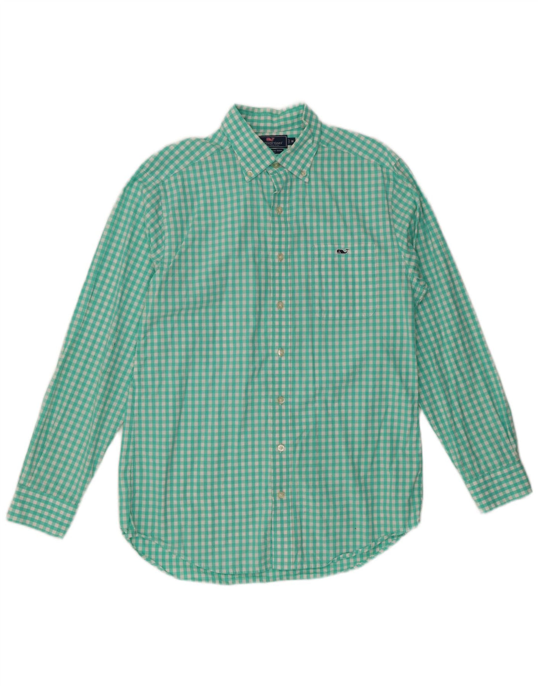 VINEYARD VINES Ανδρικό πουκάμισο Slim Fit Medium Turquoise Gingham Cotton