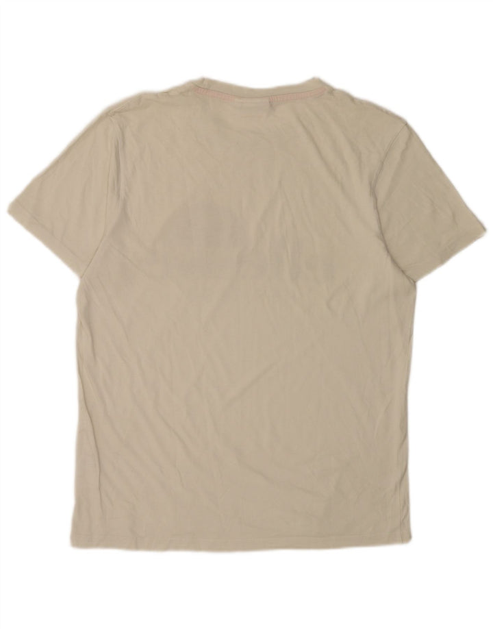 Γραφικό T-Shirt Ανδρικό Heritage Ellesse Top μεγάλο λευκό βαμβακερό